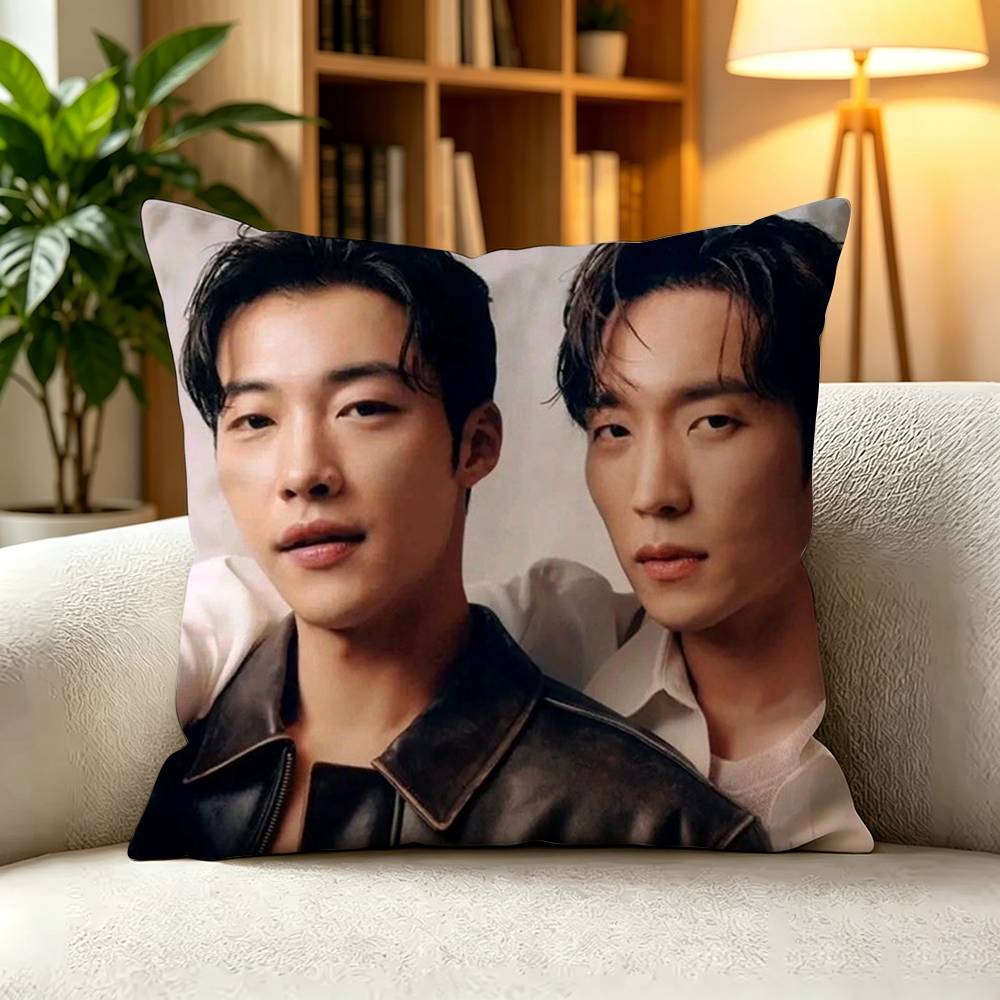 KKorean Action Drama Bloodhounds Pillow Case Square DoubleSided Sofa Cushion Cover Bedroom Bedside Pillow