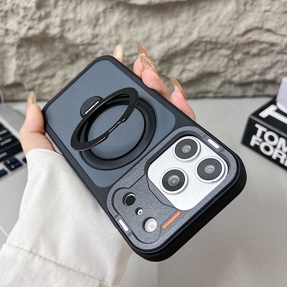 New Matte Magnetic Stand Phone Case For For Iphone 17 Air 11 12 13 14 1 16 Pro Max Plus  Official Shockproof Protector Cover