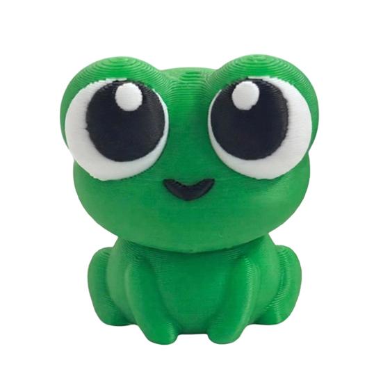 Desktop Ornament Big-Eyed Frog One-Piece Molding Shape Figure Healing