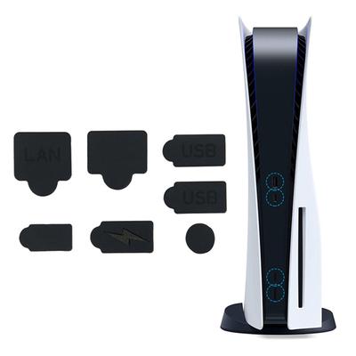 Sada 7ks silikonových prachových záslepek pro PS5 Rozhraní USB HDM Protiprachový kryt Prachotěsná záslepka pro herní konzolu PS5 Součásti příslušenství