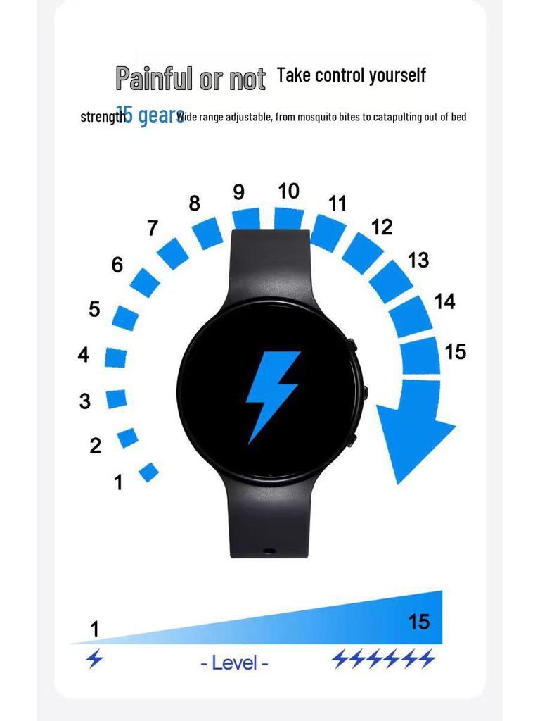 Vibrating Smart Wake-Up Bracelet: Silent Alarm with Pulse Shock for Students