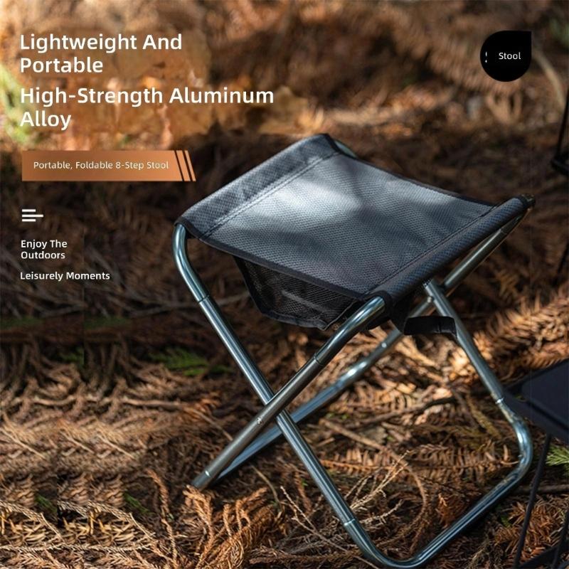 Multipurpose Aluminum Construction Folding Stool For Artists Photographers And Outdoor Event Attendees Fishing Chair