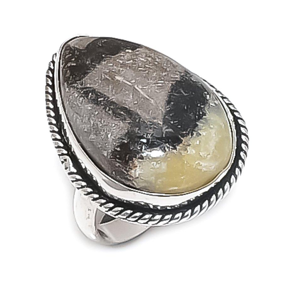 

Кольцо из серебра 925 пробы с драгоценным камнем Septerian Stone, размер 8