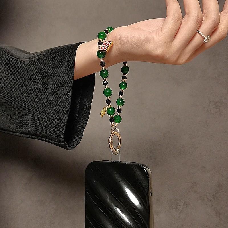 Vintage Style Phone Lanyard With Beaded Pvc Cord For Men And Women