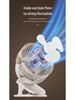 Multifunctional Wall-Mounted Clip Fan with Night Light - Ideal for Dorms & Offices