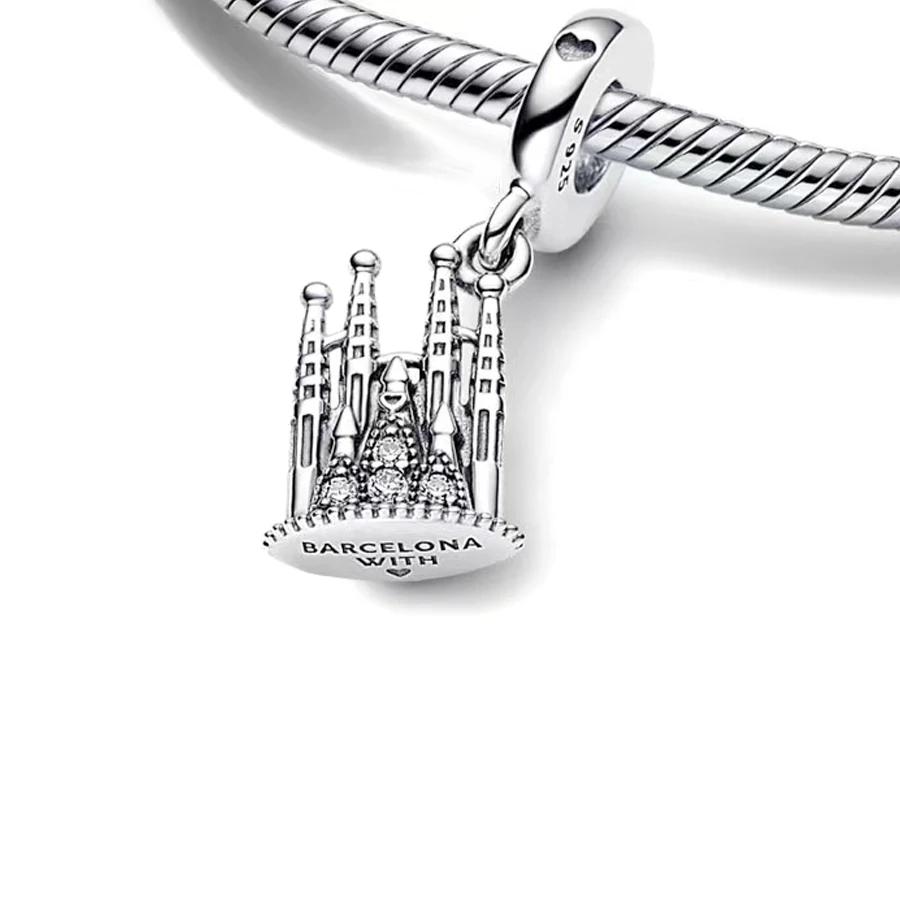 Barcelona Monument Pendant Charm for Pan Bracelet DIY Women Jewelry New Arrivals Fashion Accessories