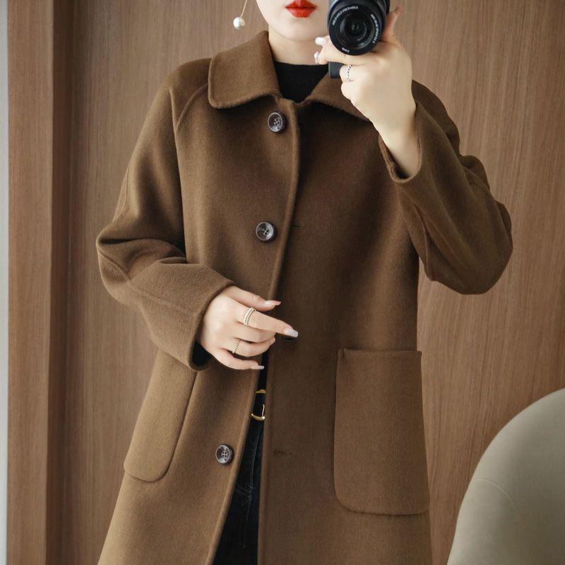 2025 Winter New Arrival Mid-Length High-End Women's Wool Coat