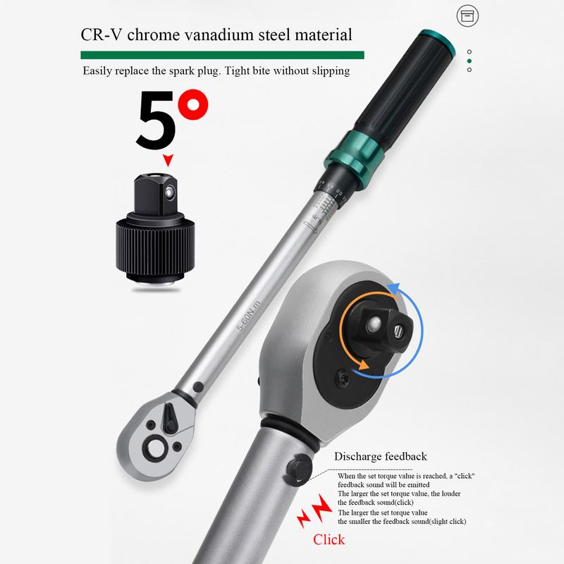 Magnetic Spark Plug Socket Set Drive Torque Wrench Kit 3/8-Inch Drive Swivel Spark Plug Socket For Spark Plug Removal Tool