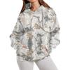 Womens Oversized Hooded Sweatshirt With 3D Print Loose Fit Casual Top 2025