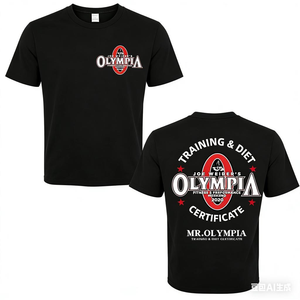2026 Olympia Gym Unisexs Vintage Graphic T Shirt Unisex Summer Fashion ONeck Short Sleeve Tshirt Casual Sports Cotton Tee Top