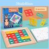 Wooden Mathematical Tetris Thinking Logic Training Puzzle Children Toy Puzzle