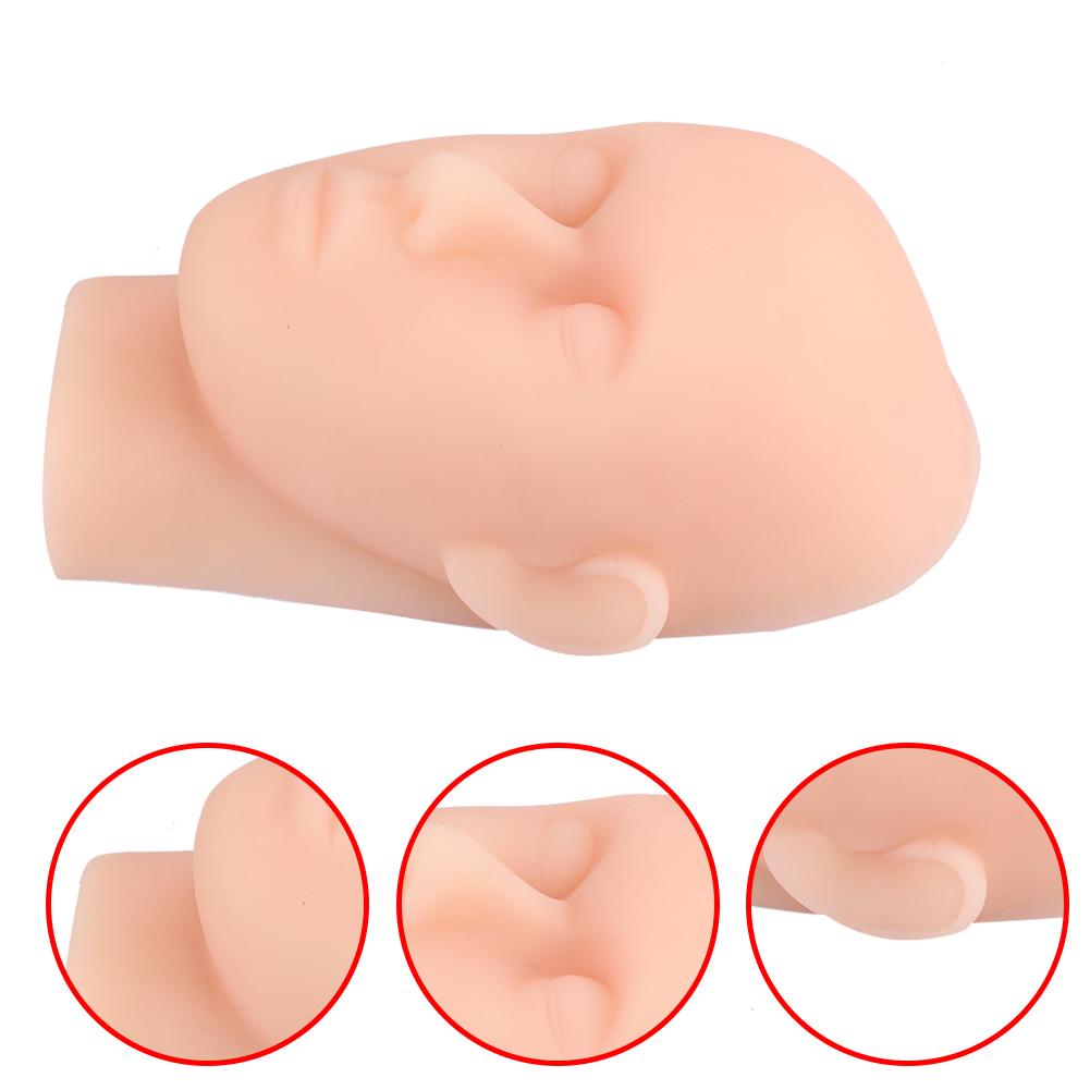 Hautnaht Gesichtsmodell Kopfform Weiches Silikon Operationstraining Übungszubehör