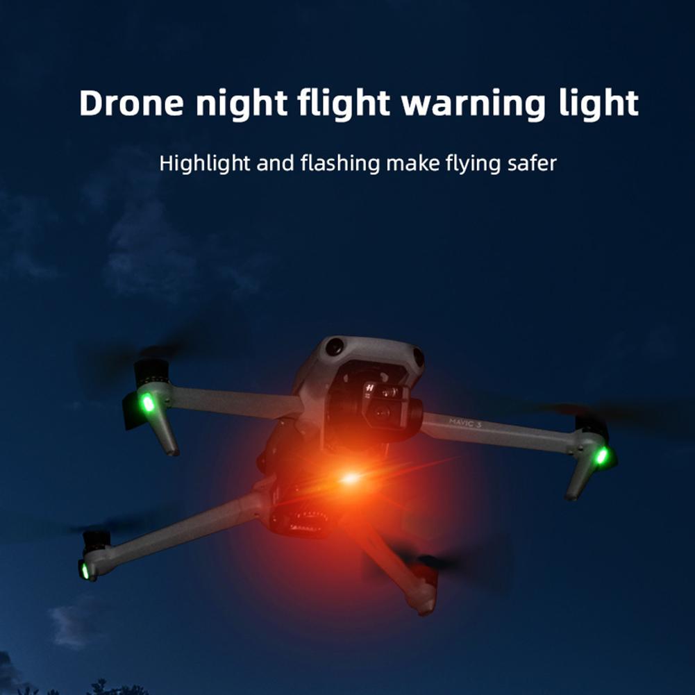 1-5Pcs LED Strobe Warning Light for DJI Mavic 3/MINI/2/SE/Air 2S Drone High Brightness Anti-Collision Strobe Night Signal Light