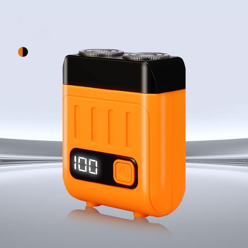 Men s Portable Razor Set Double Ring Blade Mesh Electric Razor Smart Digital Razor