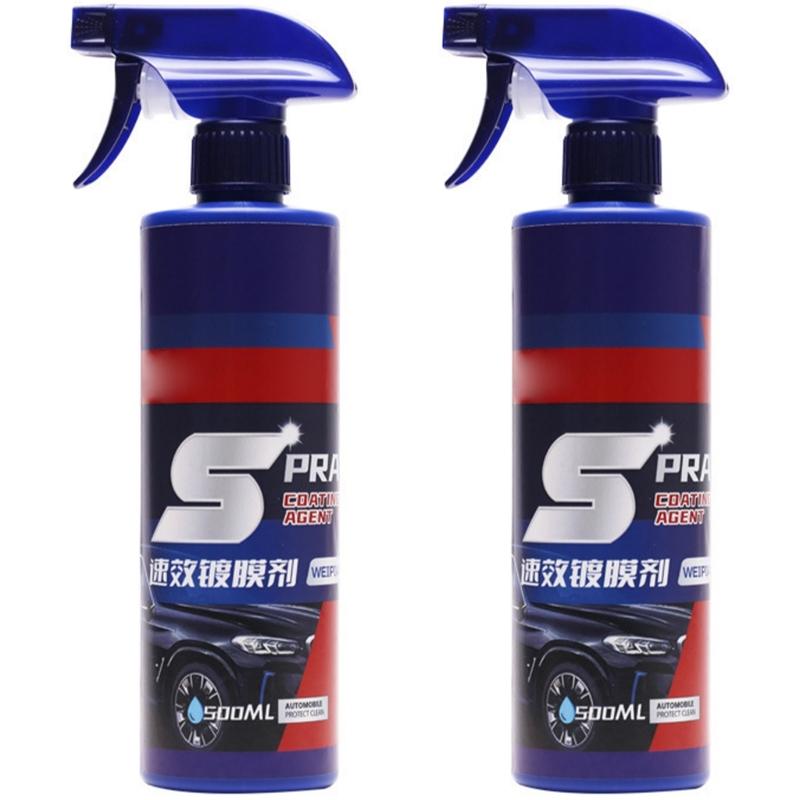 

2pcs Vehicle Coating Sprays with Advanced Protective Layer Car Surfaces Renewal Sprays Simple Application for Repair Use