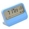 Alarm Clock with Weather Date Digital Clock Large Display Battery Operated Desk Clocks for Bedroom Livingroom Office