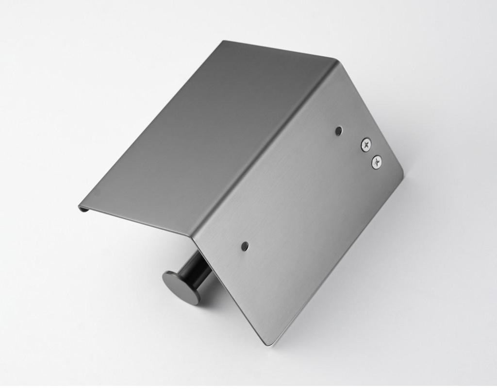 Stainless Steel Bathroom Tissue Holder with Phone Shelf