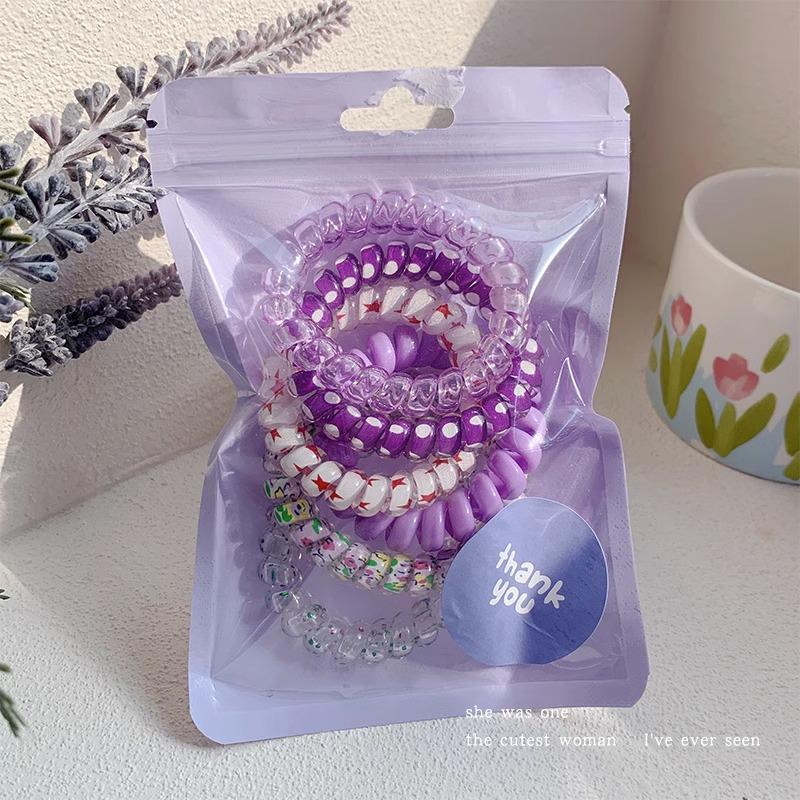 Sweet Gradient Telephone Cord Hair Tie - Traceless & Gentle Hair Accessory