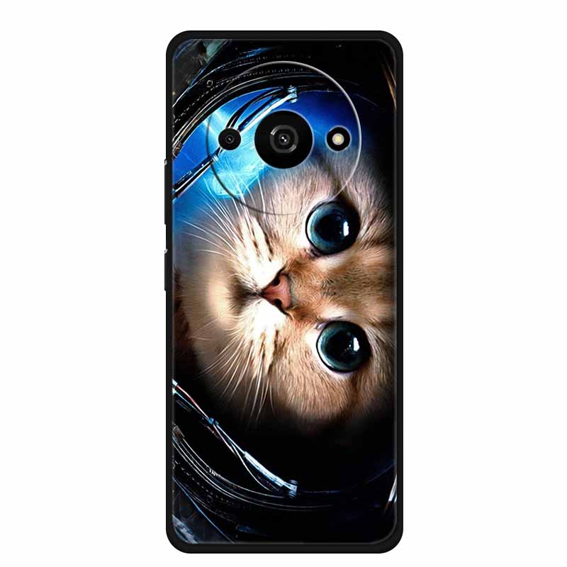 For Xiaomi Poco C61 Case Cool Animal Soft Silicone TPU Phone Case Back Cover for PocoC61 Shockproof Lovely Cat Protective Cover