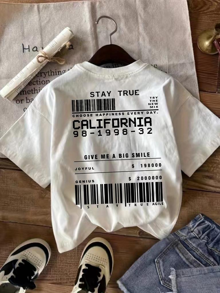 Vibrant Graphic Print T-Shirt Soft Breathable Short Sleeve Crew Neck Top Summer Spring cotton Men's Clothing Fashion Streetwear