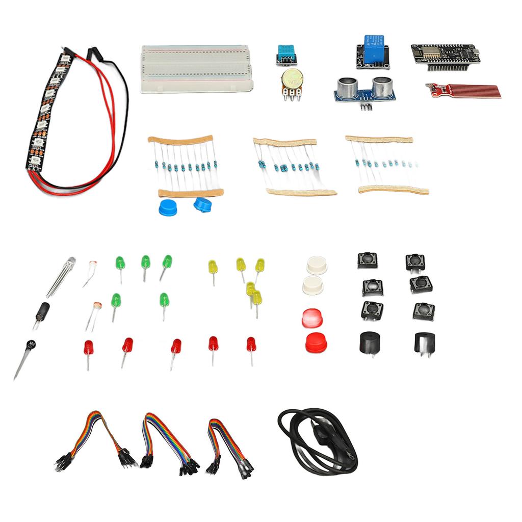 ESP8266 IOT Starter Kit Development Board Resistors LED Diodes WiFi Internet of Things Learning Kit for DIY