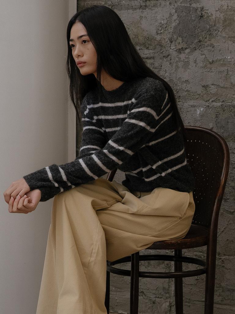 Peulibeo07 Stripe Wool Blended Knit [Frfa02Nt07]_2Color