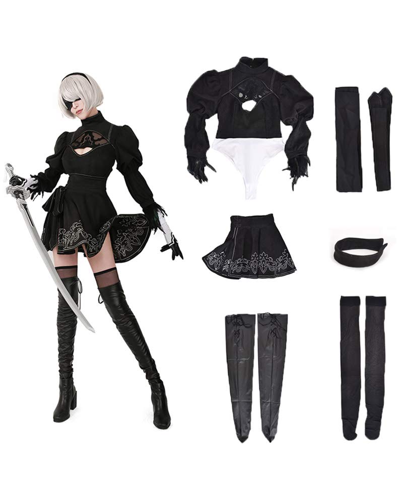 Костюм для косплея Юбка Хэллоуин Рождество [Miccostumes] Женский (XL) чёрный