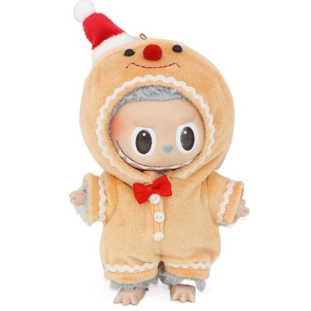 

Pajamas Cotton Doll Christmas Clothes Gingerbread Man Plush Dolls Clothes Cotton Doll Accessories Gingerbread Man