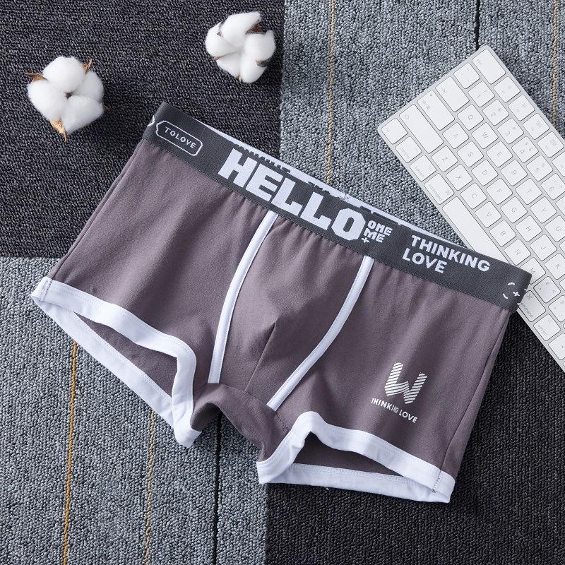 Plus Size Men's Spring and Summer Cotton Breathable Sport Boxer Briefs
