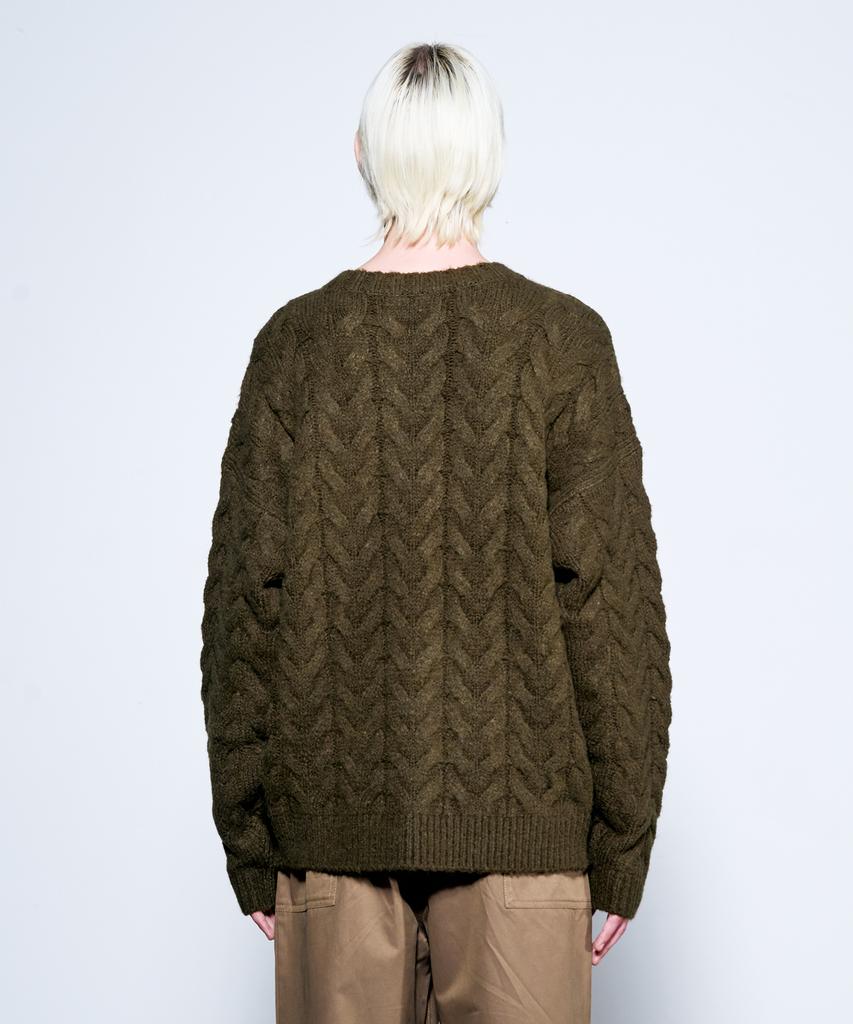 ZENSAI Wool Blend Cable Knit_3 Colors