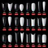 Nail Art French, Autocolant Complet și Autocolant Jumătate, Unghie Balerină, Unghie Țeavă de Apă, Vârf Picătură de Apă Piesă Unghie Pe Stoc