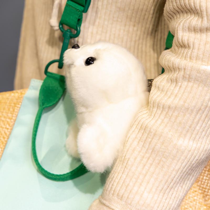 Internet Celebrity Seal Plush Keychain: Cute Aquarium Seal Doll, Sleeping Hug Pillow, Ornament, Birthday Gift