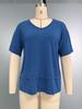 Summer 2025 Women's V-Neck Casual Loose Fit Short-Sleeve Fashion T-Shirt