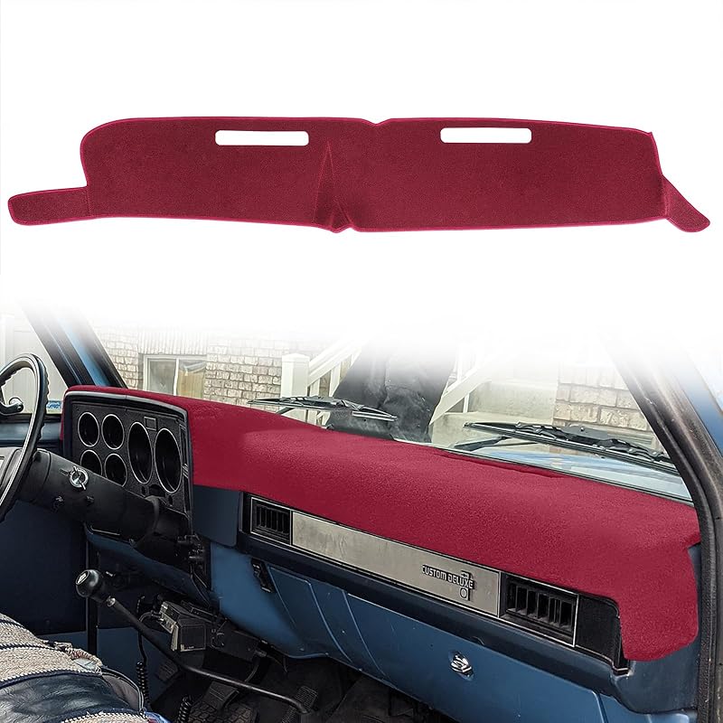 Dash Cover  Fit For 1981-1991 Chevy Chevrolet C/K/R/V Series Suburban Blazer,GMC C/K/R/V Series Jimmy,Dashboard Mat Pad Carpet (Blue)