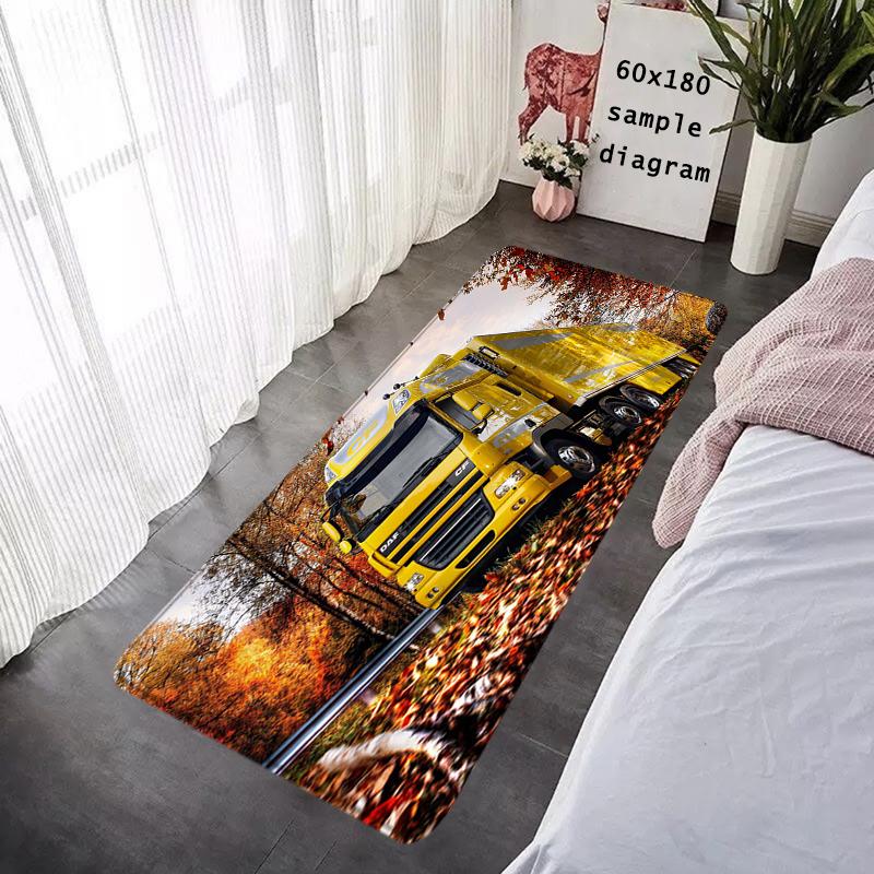 Entrance Doormat Fluffy Balcony Rugs DAF Truck Living Room Carpet Foot Mats Bath Rug Bedside Floor Mat Non-slip House Decoration