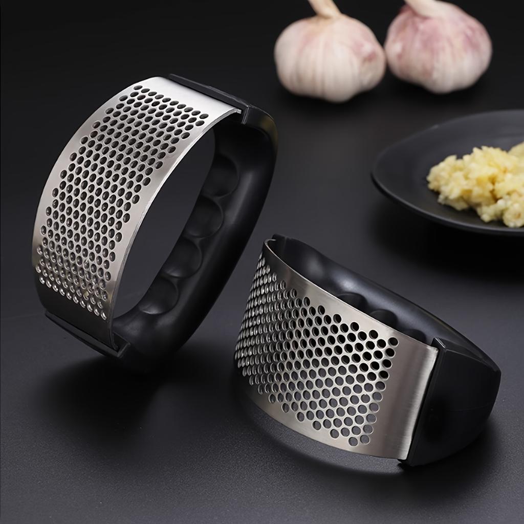 1/2pcs Garlic Press Stainless Steel Garlic Crusher Vegetable Cutter Kitchen Vegetable and Fruit Gadgets