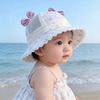 Baby Girls' Summer Mesh Bucket Hat: Cute Princess Sun Protection for Infants and Toddlers