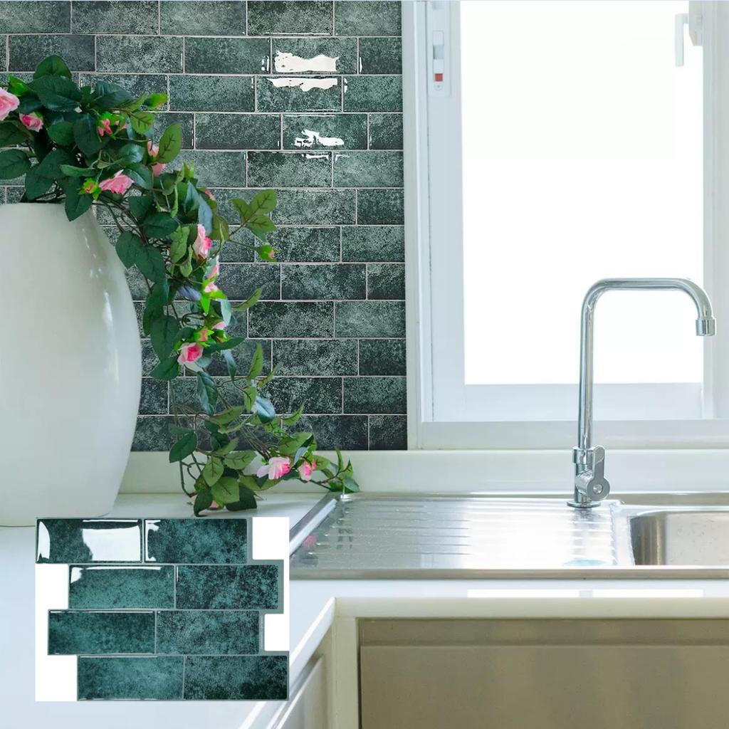 Peel And Stick Wall Tile Waterproof Wallpaper For Living Room Kitchen Interior Decorative 3D Wall Tiles