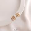 14K Gold Plated Zircon Alphabet Pendant for DIY Jewelry Accessories
