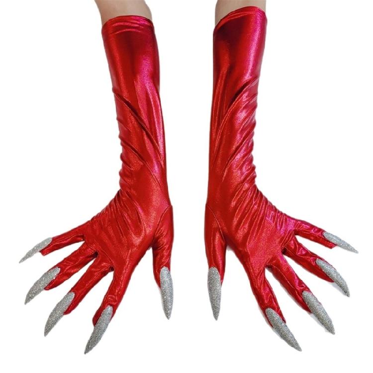 Practical Halloween Paws Gloves Stretchy Fabric Scary Costume Party Gloves for Roleplay Event Theatrical Performances