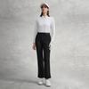 FILA Golf Series Simple Solid Color Comfortable Versatile Woven Casual Pants Women bottoms Deep-Black A11W615806FBK
