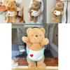 Cute Butter Bear Plush Toy Stuffed Doll Birthday Gift Soft Doll Kids Girls Lovely Gift 50cm 70cm 90cm