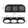 7.44 *3*0.66Inch Gauge Mount Holder 3-Hole Triple Instrument Panel Shell  Voltage Meter