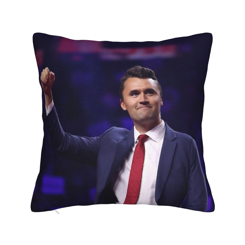 Trendy Sofa Charlie Kirk Angelic AdvocateDecorations Pillowcase Merch  Pillow Covers Square Multi Size