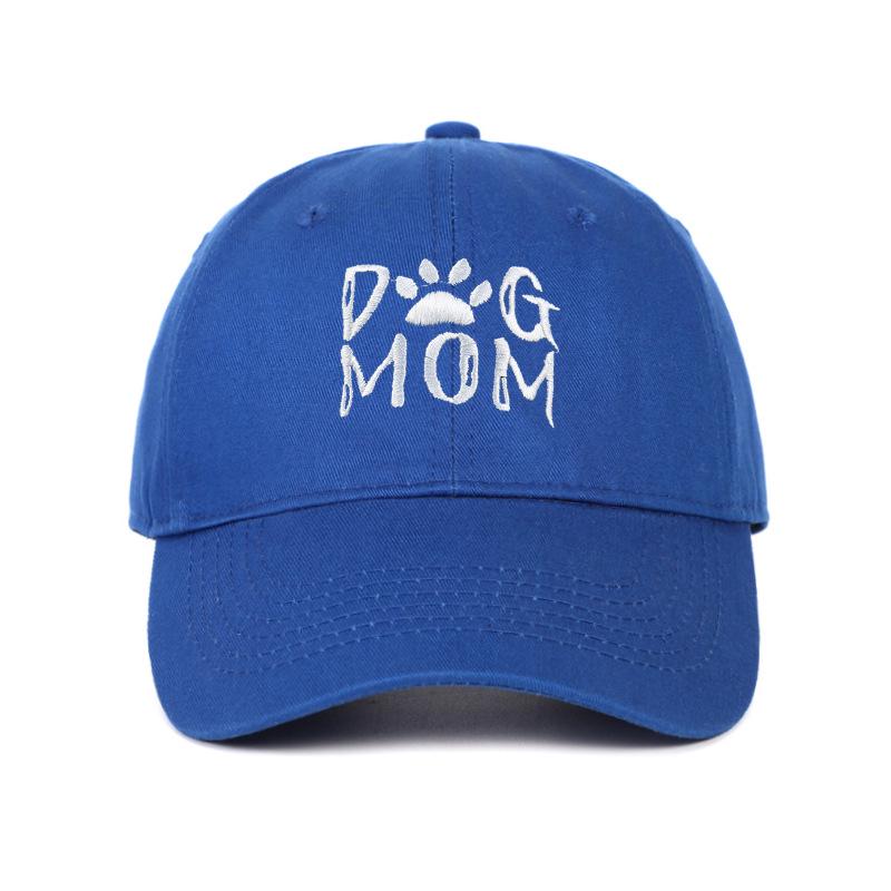 Unisex Embroidered DOG MOM Baseball Cap - Korean Style, Soft Top, Sun Protection Dad Hat Adjustable