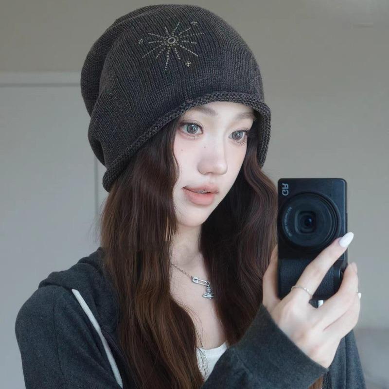Sweet and cool feng shui washing Korean loose wind stacking hat versatile face small cold hat Baotou hat