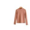 Women's Half-High Collar German Velvet Long Sleeve Top - Suitable As a Warm Base Layer or Men's Sweatshirt.