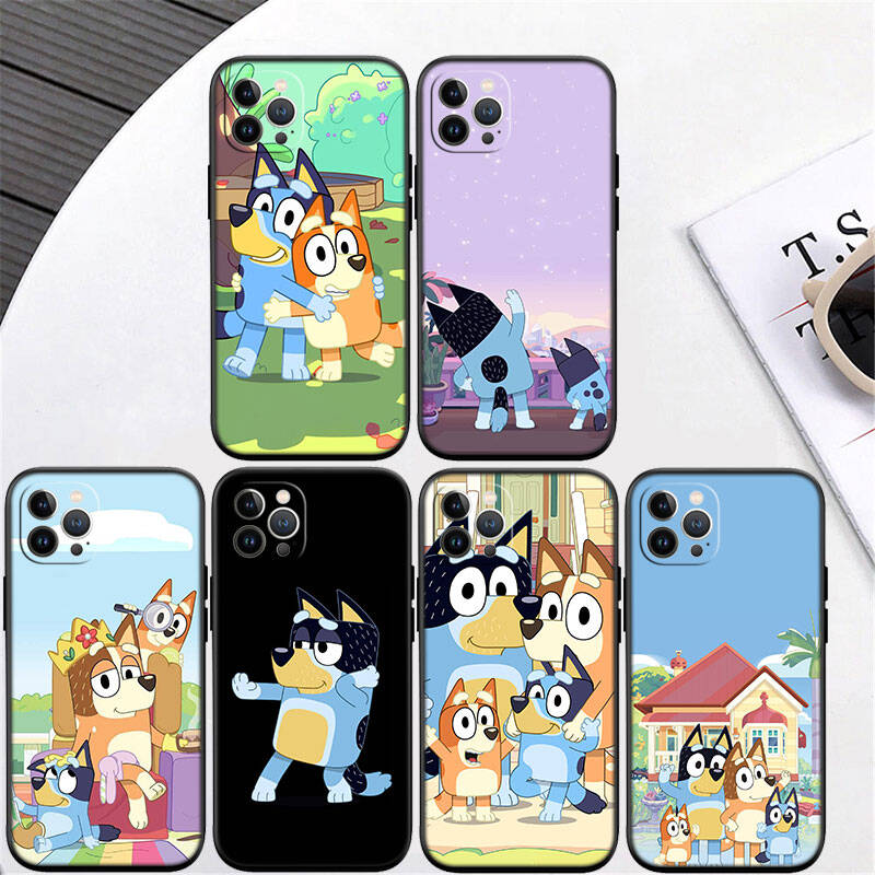 MH23 Bluey Phone Shell for Samsung S20 S21 S22 S23 S24 FE Ultra Plus Lite S21S A55 A07 A17 F06 F16 M06 M16 M56 A36 A37 A57