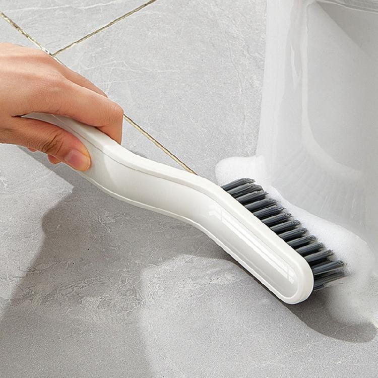 Multiuse Stiff Bristle Bathroom Brush With BuiltIn Hair Remover For Tight Space Corners Floor Efficient Cleaning 2Pcs
