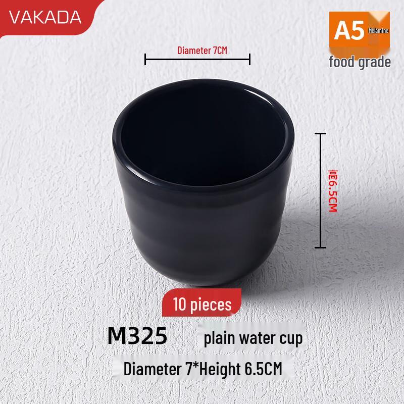 VAKADA Melamine Reusable Water & Tea Cups (10-Pack)